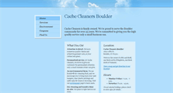 Desktop Screenshot of cachecleanersboulder.com